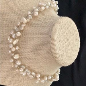 Freshwater Pearl necklace. Statement Necklace